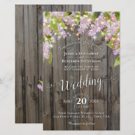 Lámina Lilacs & Lights on Wood BUDGET Wedting