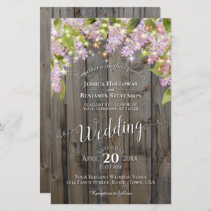 Lámina Lilacs & Lights on Wood BUDGET Wedting