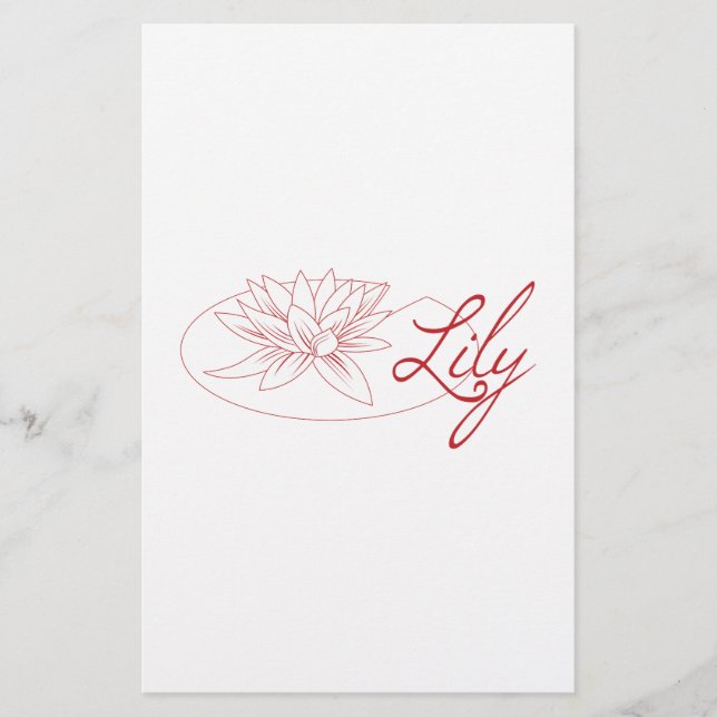 Lámina Lily (Anverso)