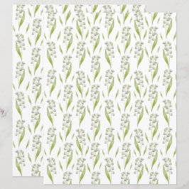 Lámina Lily of the Valley Scrapbook Paper