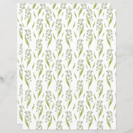 Lámina Lily of the Valley Scrapbook Paper