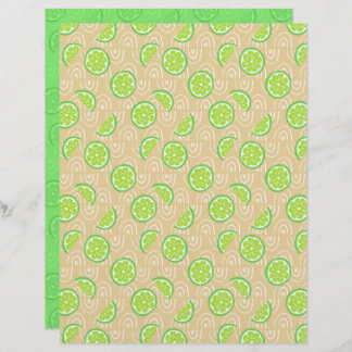 Lámina Lime Scrapbook Paper