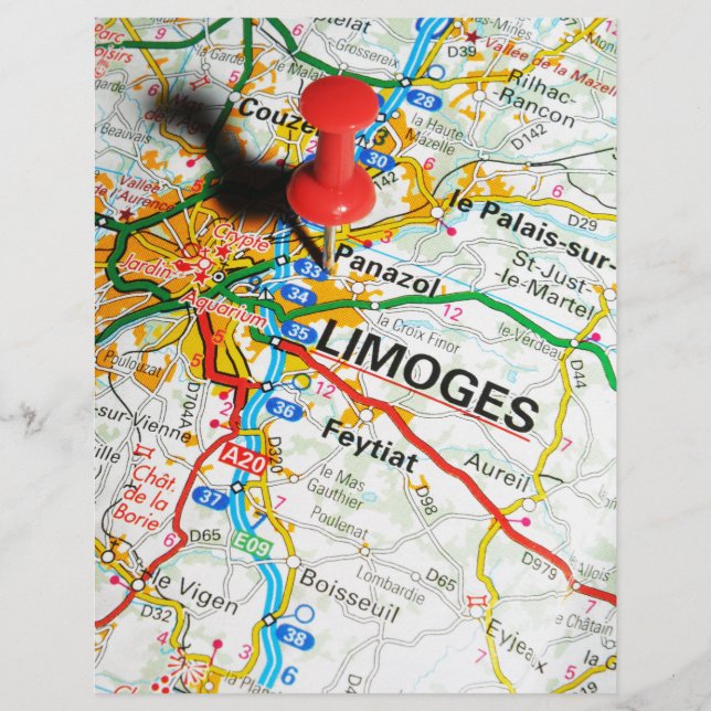 Lámina Limoges, Francia (Anverso)