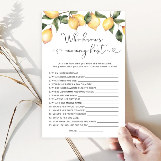 Lámina Limón acuarela que conoce a mamá mejor juego (Subido por el creador)