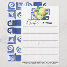 Lámina Limon Cítrico - Juego de bingo para despedida de s