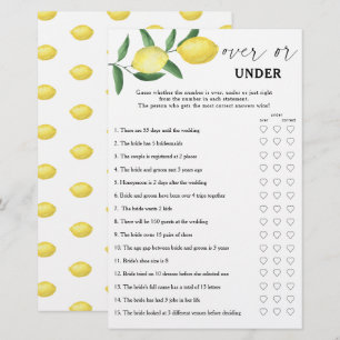 Lámina Limón - Más o menos bajo juego de ducha de novia