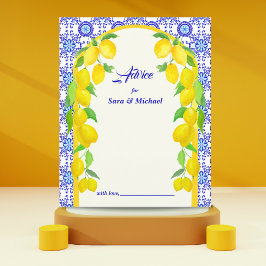 Lámina Limoncitos acuarela Amalfi boda nupcial