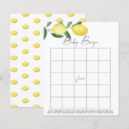Lámina Limones - Juego de Bingo para Bebé