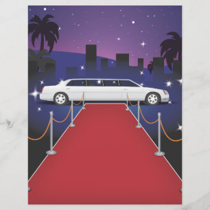 Lámina Limousine de celebridades de la alfombra roja