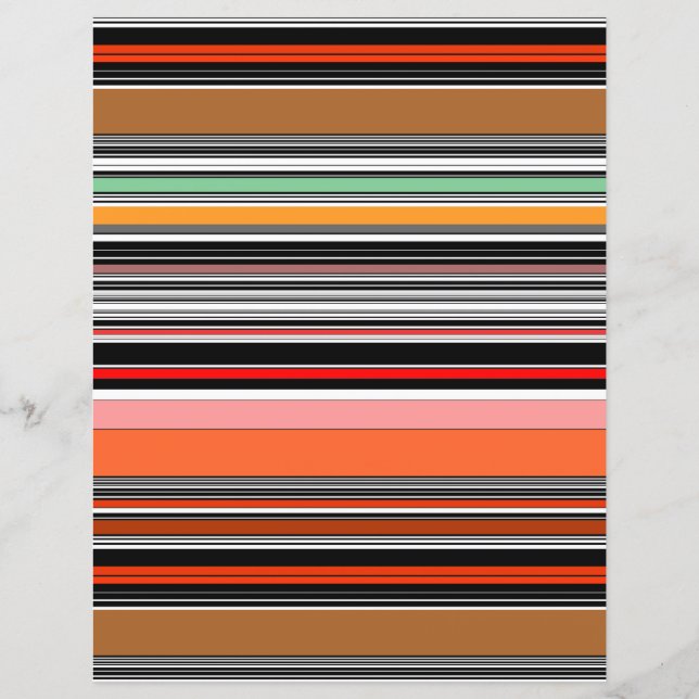 Lámina Lindas franjas coloridas (Anverso)