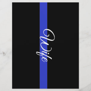 Lámina Línea Azul delgada: Esposa policial