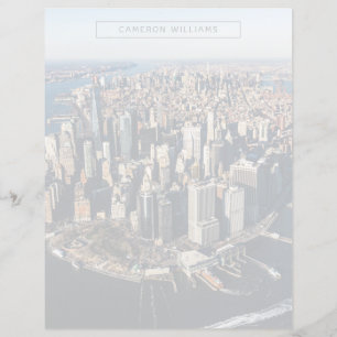 Lámina Línea costera   Manhattan, Nueva York