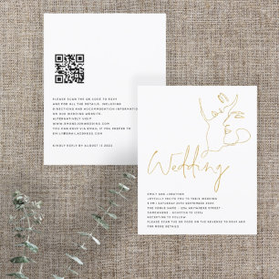 Lámina Línea de Presupuestos Arte Cara al Boda QR Purpuri