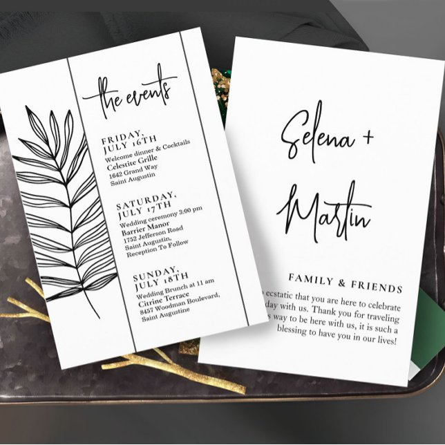 Lámina Línea de tiempo de eventos de Boda de texto básico (Subido por el creador)