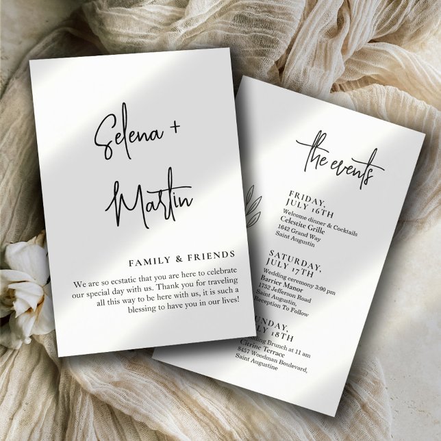 Lámina Línea de tiempo de eventos mínimos de Boda de text (Subido por el creador)