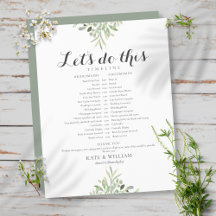 Línea de tiempo de programación de Boda de script 
