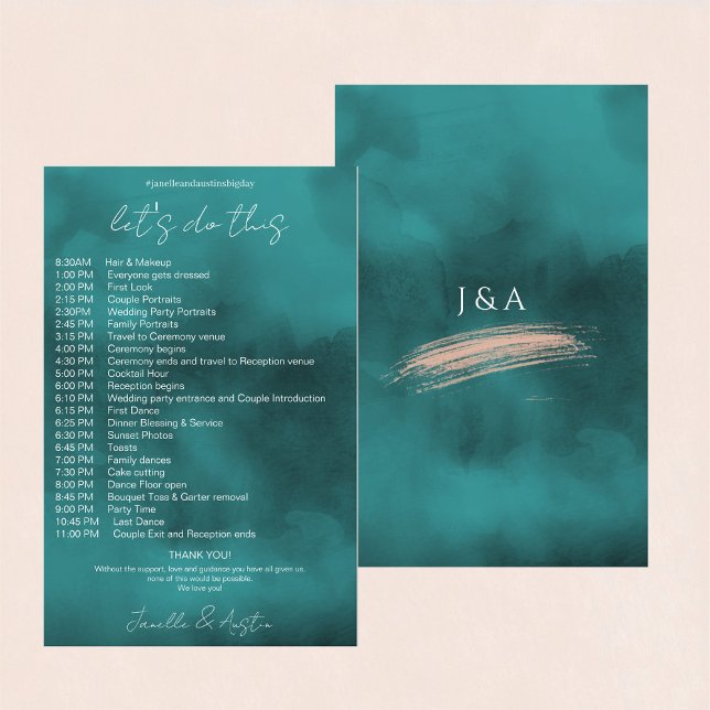 Lámina Línea de tiempo del Boda de acuarela abstracta (Subido por el creador)