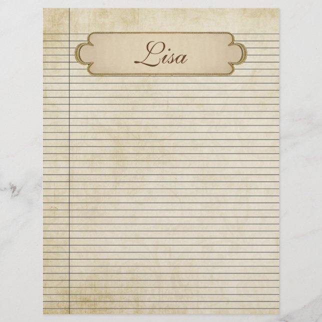 Lámina Líneas de papel de cosecha (Anverso)