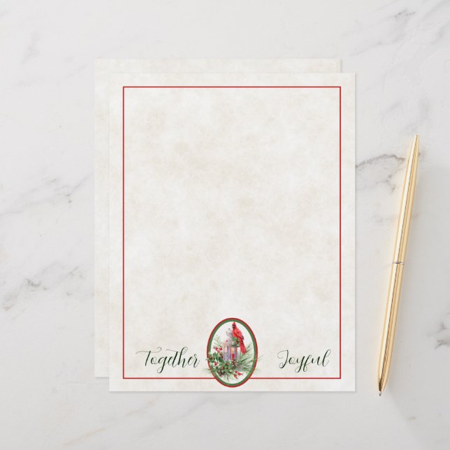 Lámina Linterna encantadora con Navidades huecos y cardin (Anverso/Reverso In Situ)