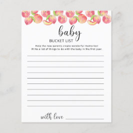 Lámina lista de deseos Peach Baby