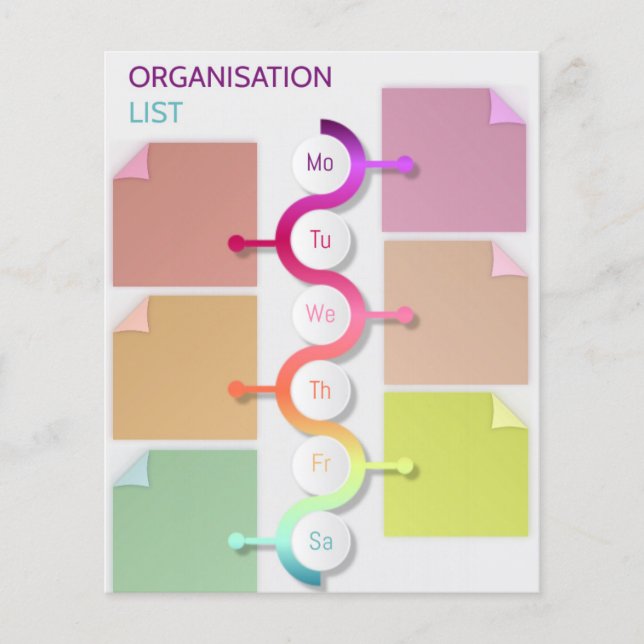 Lámina Lista de organización (Anverso)