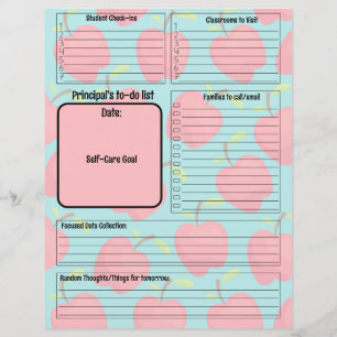 Lámina Lista de tareas personalizable para directores de