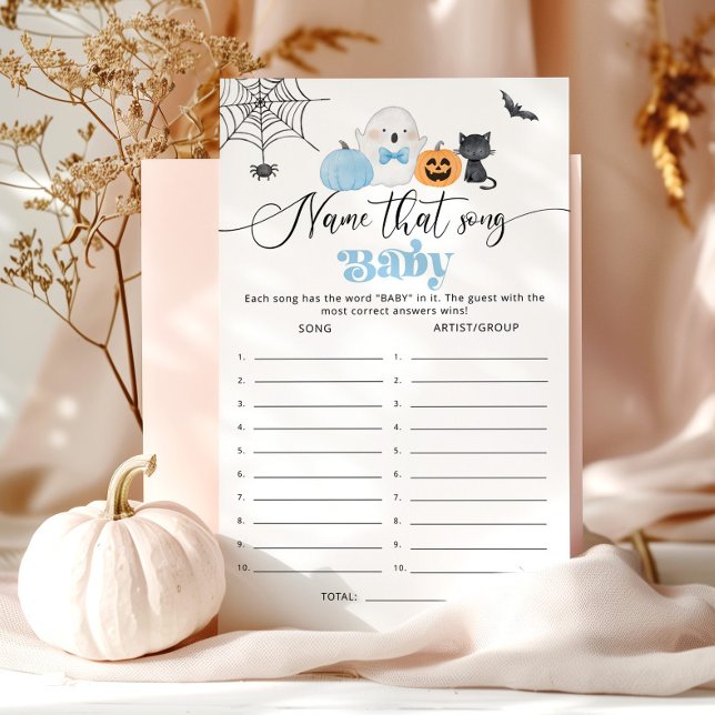 Lámina Little Boo blue Name ese canto de la ducha de bebé (Subido por el creador)