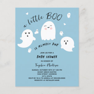 Lámina Little Boo Budget Halloween Boy Baby Shower
