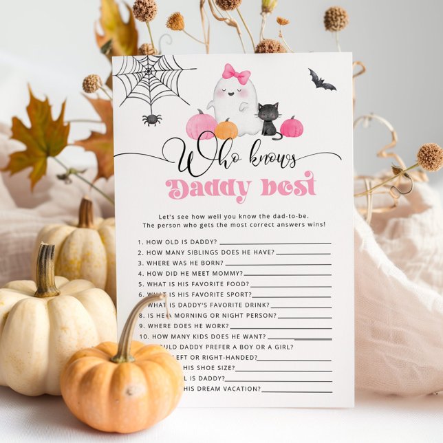 Lámina Little Boo Quién conoce a papá mejor juego de duch (Subido por el creador)