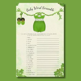 Lámina Little Lucky One Shamrock Baby Word Search