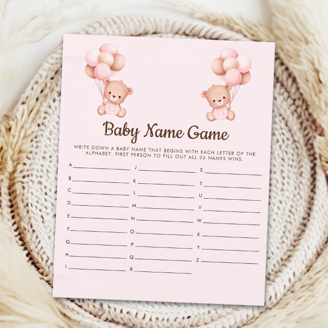 Lámina Little Teddy Bear Baby Girl Shower  (Subido por el creador)