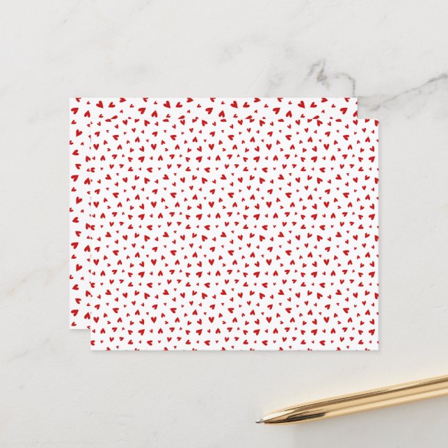Lámina Little Valentine Hearts Paper Sheet (Anverso/Reverso In Situ)