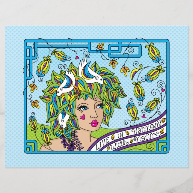 Lámina Live In Harmony_Flat Paper Sheet 11"x8.5" (Anverso)