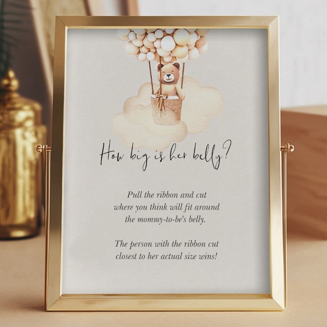 Lámina Lleva El Juego De Baby Shower Qué Tan Grande Es Su (Subido por el creador)