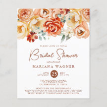 Lluvia de Regalos Nupcial Romántica Floral Beige R