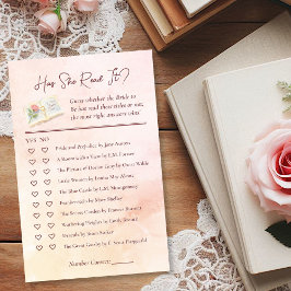 Lámina ¿Lo Ha Leído? Juego de ducha de novia de Book Love