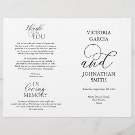 Lámina Lo hacemos, Boda Ceremony Foldable Program