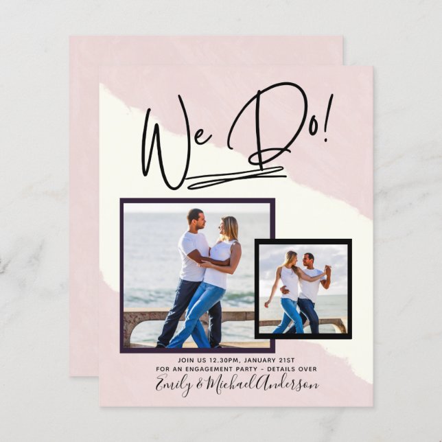 Lámina ¡Lo Hacemos! Presupuesto de invitaciones del Parti (Anverso / Reverso)