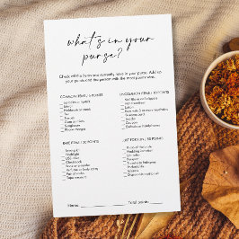 Lámina Lo moderno en tu bolso juego de ducha de novia