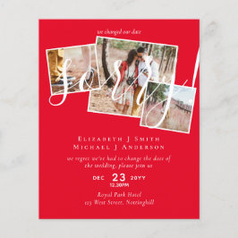 Lámina ¡LO SENTIMOS! Boda Posposición Cambio de fecha FOT