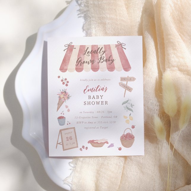 Lámina Locally Grown Farmer's Market Baby Shower Budget (Subido por el creador)