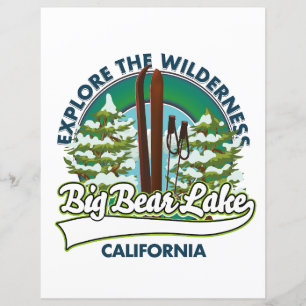 Lámina Logo de Big Bear Lake California