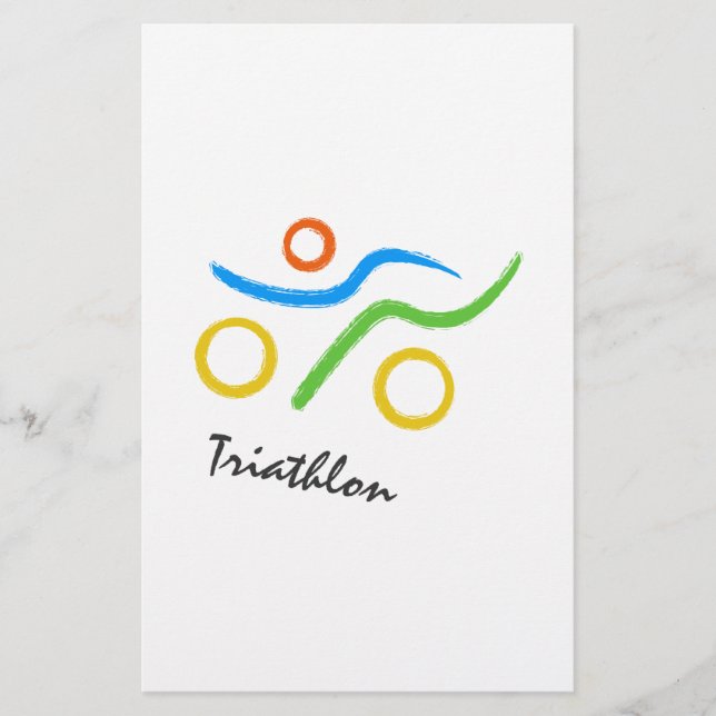 Lámina Logo de Triathlon (Anverso)