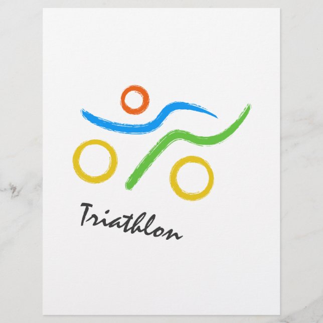 Lámina Logo de Triathlon (Anverso)
