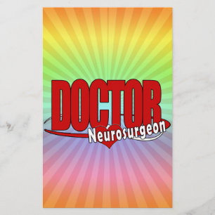Lámina LOGO MÉDICA BIG Neurocirujano ROJO