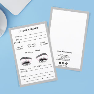 Lámina Logotipo de adición de registro de cliente de Lash
