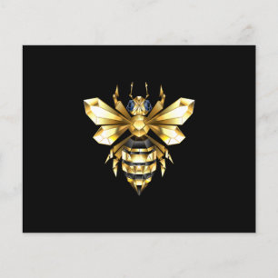 Lámina Logotipo de Relieve metalizado dorado falso poligo