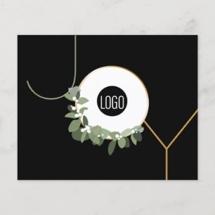 Lámina Logotipo económico Wreath JOY Modern