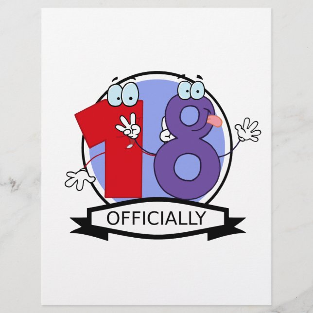 Lámina Logotipo oficial de cumpleaños 18 (Anverso)