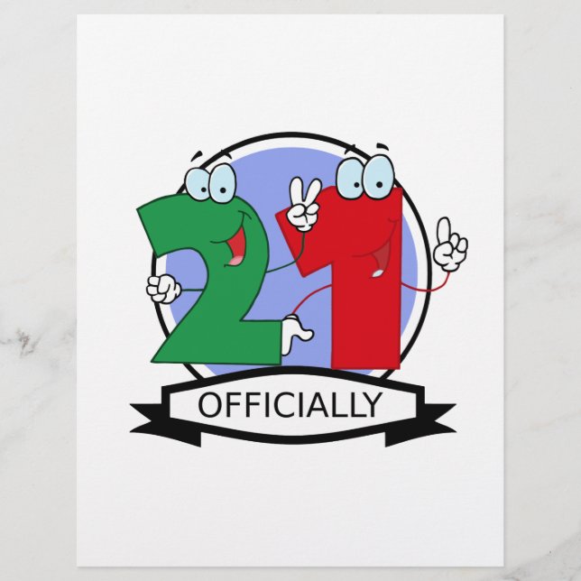 Lámina Logotipo oficial de cumpleaños 21 (Anverso)